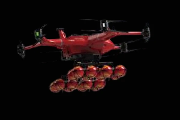 Bomb-dropping Firefighting Drone