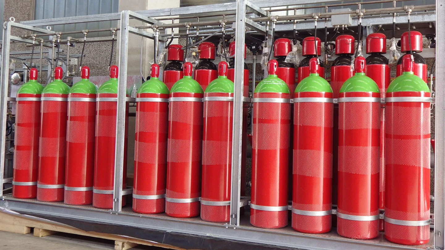 IG 100 fire suppression system